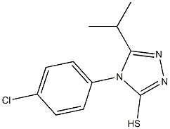 4-(4-chlorophenyl)-5-(propan-2-yl)-4H-1,2,4-triazole-3-thiol 结构式