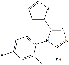 4-(4-fluoro-2-methylphenyl)-5-(thiophen-2-yl)-4H-1,2,4-triazole-3-thiol