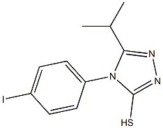 4-(4-iodophenyl)-5-(propan-2-yl)-4H-1,2,4-triazole-3-thiol 结构式