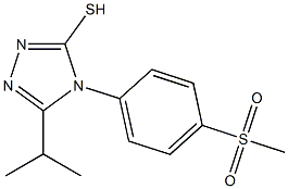 4-(4-methanesulfonylphenyl)-5-(propan-2-yl)-4H-1,2,4-triazole-3-thiol Structure