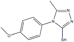 4-(4-methoxyphenyl)-5-methyl-4H-1,2,4-triazole-3-thiol Struktur