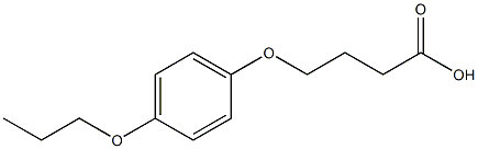 4-(4-propoxyphenoxy)butanoic acid Struktur