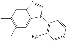 4-(5,6-dimethyl-1H-1,3-benzodiazol-1-yl)pyridin-3-amine 结构式