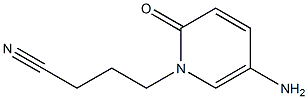 4-(5-amino-2-oxo-1,2-dihydropyridin-1-yl)butanenitrile Structure