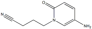 4-(5-amino-2-oxo-1,2-dihydropyridin-1-yl)butanenitrile,,结构式