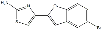 4-(5-bromo-1-benzofuran-2-yl)-1,3-thiazol-2-amine Struktur