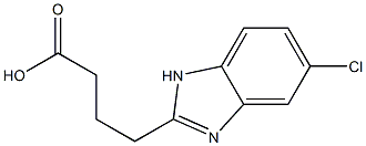4-(5-chloro-1H-1,3-benzodiazol-2-yl)butanoic acid Structure