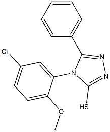 4-(5-chloro-2-methoxyphenyl)-5-phenyl-4H-1,2,4-triazole-3-thiol