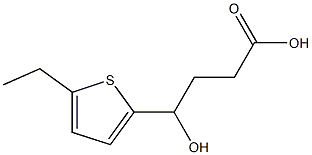 4-(5-ethylthiophen-2-yl)-4-hydroxybutanoic acid,,结构式