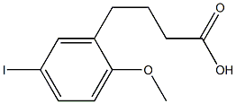 4-(5-iodo-2-methoxyphenyl)butanoic acid Struktur