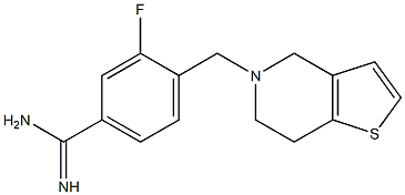 4-(6,7-dihydrothieno[3,2-c]pyridin-5(4H)-ylmethyl)-3-fluorobenzenecarboximidamide