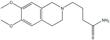 4-(6,7-dimethoxy-3,4-dihydroisoquinolin-2(1H)-yl)butanethioamide Structure