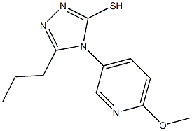 4-(6-methoxypyridin-3-yl)-5-propyl-4H-1,2,4-triazole-3-thiol|