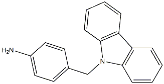 4-(9H-carbazol-9-ylmethyl)aniline,,结构式