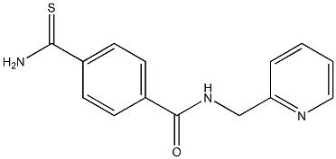 4-(aminocarbonothioyl)-N-(pyridin-2-ylmethyl)benzamide Struktur