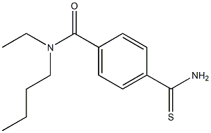 4-(aminocarbonothioyl)-N-butyl-N-ethylbenzamide,,结构式