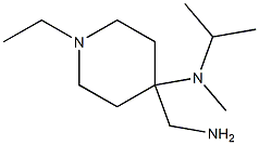 4-(aminomethyl)-1-ethyl-N-isopropyl-N-methylpiperidin-4-amine Structure