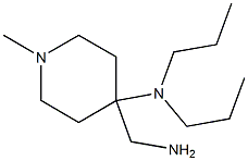 4-(aminomethyl)-1-methyl-N,N-dipropylpiperidin-4-amine 结构式