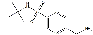 4-(aminomethyl)-N-(1,1-dimethylpropyl)benzenesulfonamide 结构式