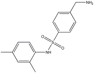 4-(aminomethyl)-N-(2,4-dimethylphenyl)benzenesulfonamide 化学構造式