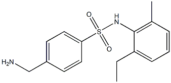 4-(aminomethyl)-N-(2-ethyl-6-methylphenyl)benzene-1-sulfonamide Structure