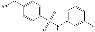 4-(aminomethyl)-N-(3-fluorophenyl)benzenesulfonamide Struktur