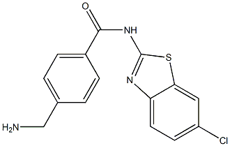  4-(aminomethyl)-N-(6-chloro-1,3-benzothiazol-2-yl)benzamide