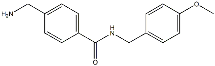 4-(aminomethyl)-N-[(4-methoxyphenyl)methyl]benzamide 结构式