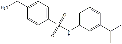 4-(aminomethyl)-N-[3-(propan-2-yl)phenyl]benzene-1-sulfonamide