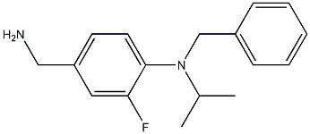 4-(aminomethyl)-N-benzyl-2-fluoro-N-(propan-2-yl)aniline 结构式