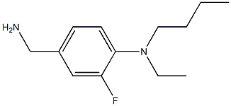 4-(aminomethyl)-N-butyl-N-ethyl-2-fluoroaniline 结构式