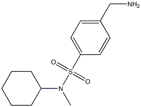 4-(aminomethyl)-N-cyclohexyl-N-methylbenzenesulfonamide,,结构式