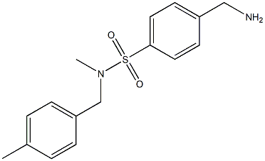 4-(aminomethyl)-N-methyl-N-[(4-methylphenyl)methyl]benzene-1-sulfonamide