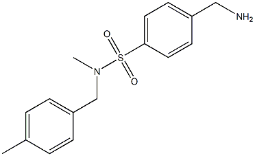 4-(aminomethyl)-N-methyl-N-[(4-methylphenyl)methyl]benzene-1-sulfonamide|