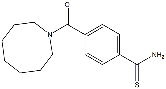 4-(azocan-1-ylcarbonyl)benzene-1-carbothioamide Structure