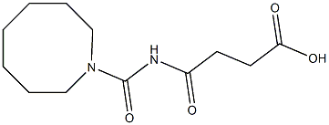 4-(azocan-1-ylcarbonylamino)-4-oxobutanoic acid 化学構造式