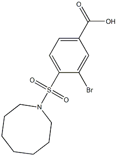 4-(azocane-1-sulfonyl)-3-bromobenzoic acid|