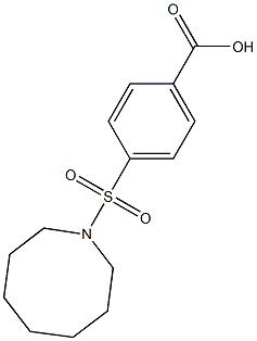 4-(azocane-1-sulfonyl)benzoic acid,,结构式