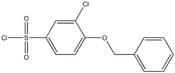 4-(benzyloxy)-3-chlorobenzene-1-sulfonyl chloride Struktur