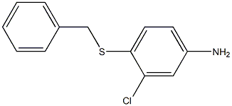 4-(benzylsulfanyl)-3-chloroaniline,,结构式