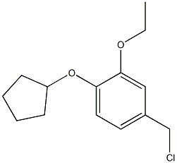 4-(chloromethyl)-1-(cyclopentyloxy)-2-ethoxybenzene Structure