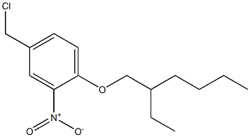 4-(chloromethyl)-1-[(2-ethylhexyl)oxy]-2-nitrobenzene,,结构式