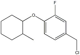 4-(chloromethyl)-2-fluoro-1-[(2-methylcyclohexyl)oxy]benzene