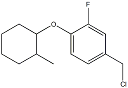 4-(chloromethyl)-2-fluoro-1-[(2-methylcyclohexyl)oxy]benzene|