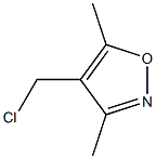 4-(chloromethyl)-3,5-dimethyl-1,2-oxazole,,结构式