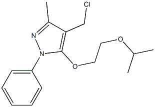4-(chloromethyl)-3-methyl-1-phenyl-5-[2-(propan-2-yloxy)ethoxy]-1H-pyrazole