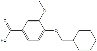 4-(cyclohexylmethoxy)-3-methoxybenzoic acid,1019128-91-6,结构式