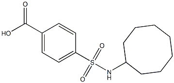 4-(cyclooctylsulfamoyl)benzoic acid Structure