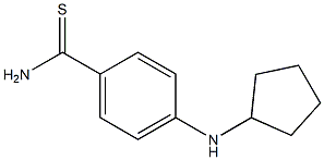 4-(cyclopentylamino)benzene-1-carbothioamide,,结构式