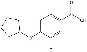 1021235-34-6 4-(cyclopentyloxy)-3-fluorobenzoic acid